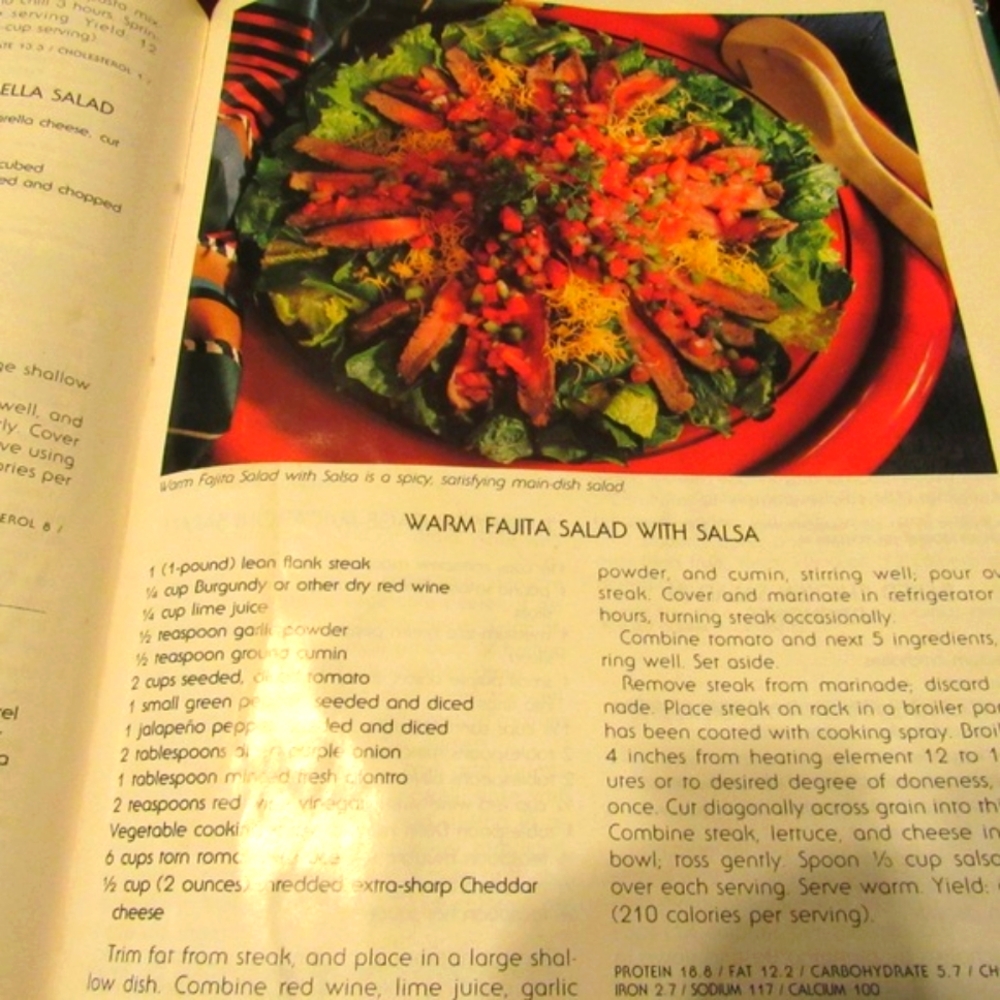 🥧🥣🍮 Vintage "Cooking Light Cookbook 1989" - HC - Picture 7 of 8